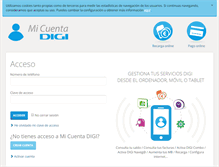 Tablet Screenshot of micuentadigi.digimobil.es